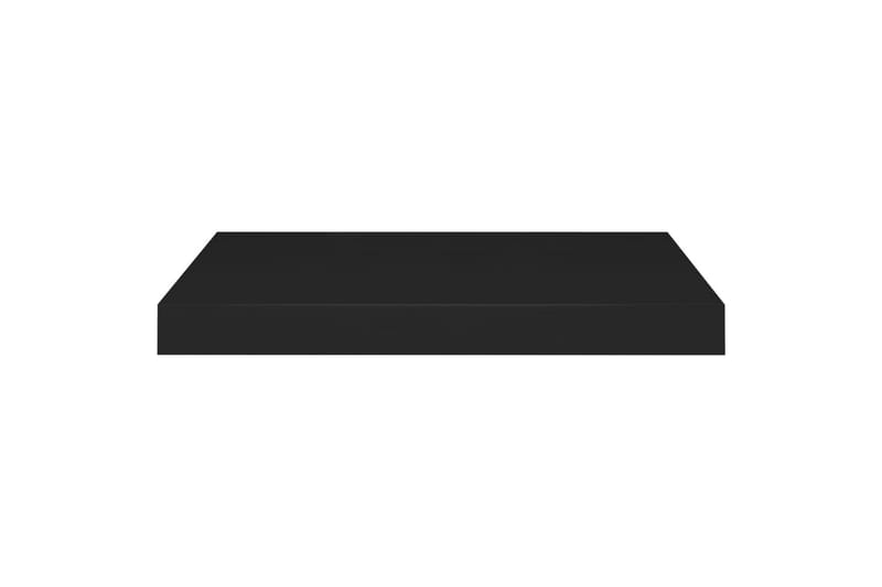Flytende vegghyller 4 stk svart 50x23x3,8 cm MDF - Oppbevaring - Hyller - Vegghylle