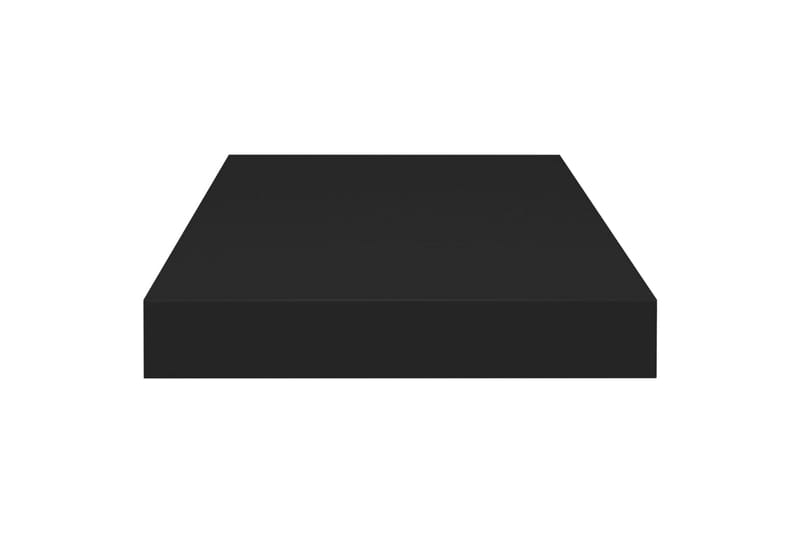 Flytende vegghyller 4 stk svart 50x23x3,8 cm MDF - Oppbevaring - Hyller - Vegghylle