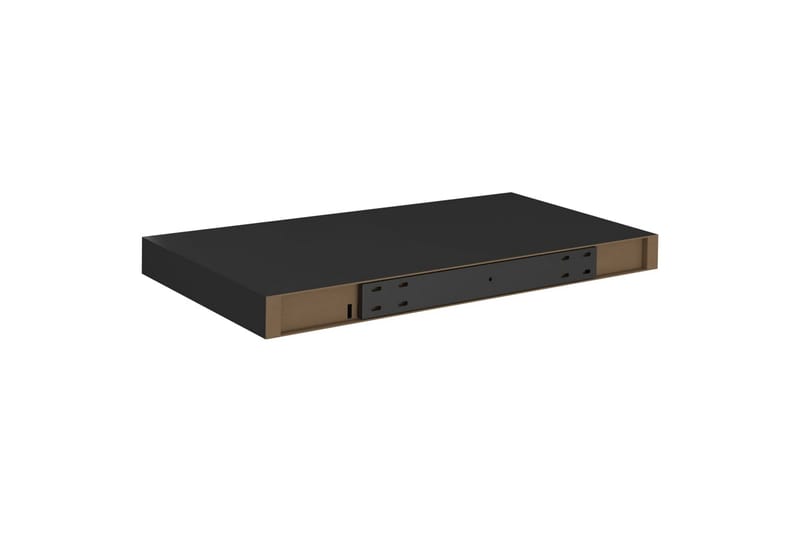 Flytende vegghyller 4 stk svart 50x23x3,8 cm MDF - Oppbevaring - Hyller - Vegghylle