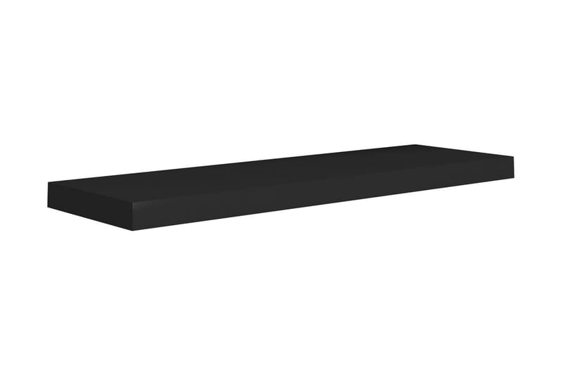 Flytende vegghyller 4 stk svart 80x23,5x3,8 cm MDF - Oppbevaring - Hyller - Vegghylle