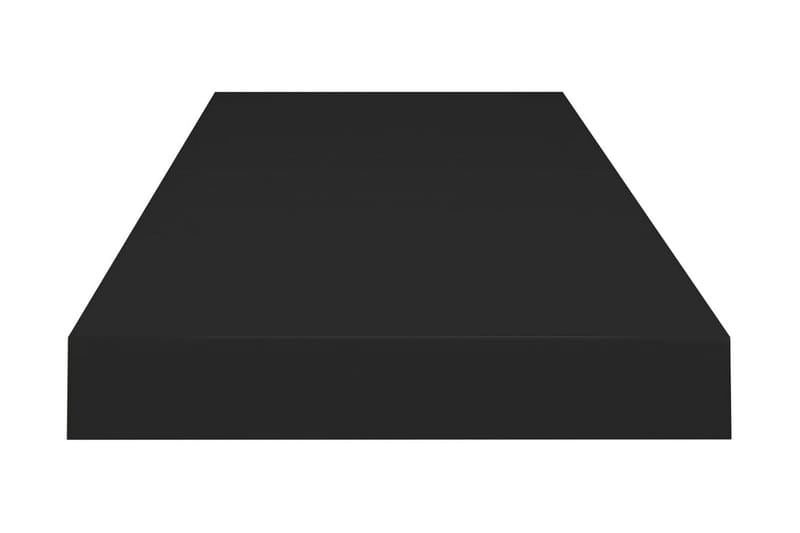 Flytende vegghyller 4 stk svart 80x23,5x3,8 cm MDF - Vegghylle