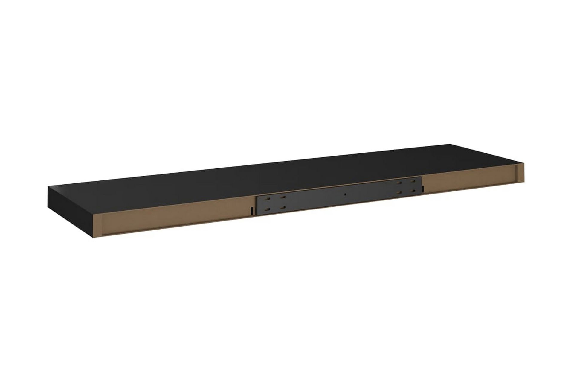 Flytende vegghyller 4 stk svart 90x23,5x3,8 cm MDF - Oppbevaring - Hyller - Vegghylle