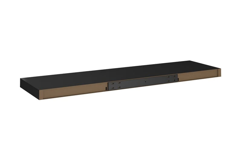 Flytende vegghyller 4 stk svart 90x23,5x3,8 cm MDF - Oppbevaring - Hyller - Vegghylle
