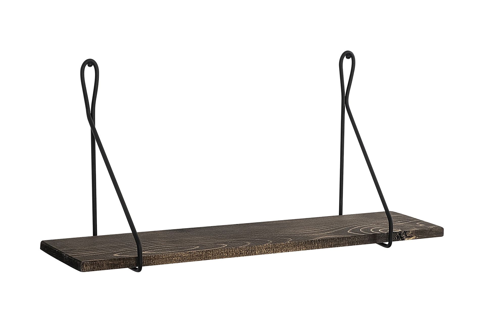 Gokse Vegghylle 15x60 cm - Svart / Valnøtt - Oppbevaring - Hyller - Vegghylle