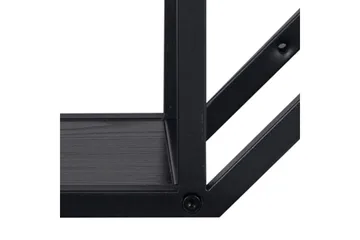 Hasslevik Vegghylle 77x20 cm 4 Hyller - Svart/Matt Svart - Oppbevaring - Hyller - Vegghylle