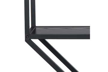 Hasslevik Vegghylle 77x20 cm 4 Hyller - Svart/Matt Svart - Oppbevaring - Hyller - Vegghylle