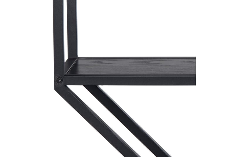 Hasslevik Vegghylle 77x20 cm 4 Hyller - Svart/Matt Svart - Oppbevaring - Hyller - Vegghylle