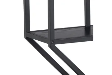 Hasslevik Vegghylle 77x20 cm 4 Hyller - Svart/Matt Svart - Oppbevaring - Hyller - Vegghylle