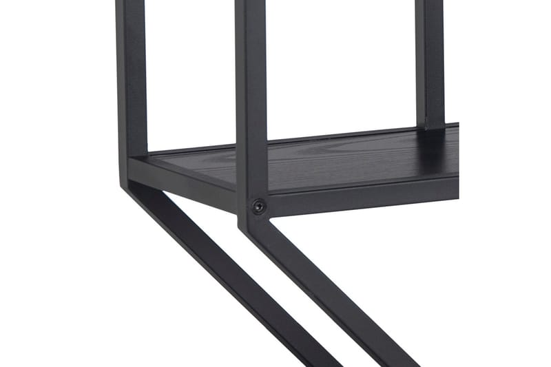 Hasslevik Vegghylle 77x20 cm 4 Hyller - Svart/Matt Svart - Oppbevaring - Hyller - Vegghylle
