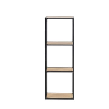 Vegghylle HOME4YOU Seaford 24x37x108 cm Eik - vill-eik-utseende med svart ramme - Oppbevaring - Hyller - Vegghylle
