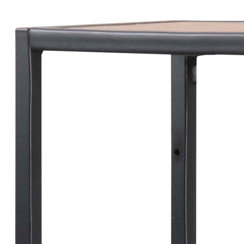 Vegghylle HOME4YOU Seaford 75x20x91 cm Eik - vill-eik-utseende med svart ramme - Oppbevaring - Hyller - Vegghylle