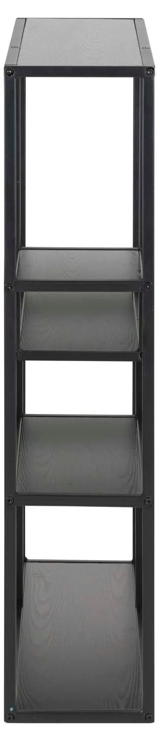 Vegghylle HOME4YOU Seaford 75x20x91 cm Svart - svart - Oppbevaring - Hyller - Vegghylle