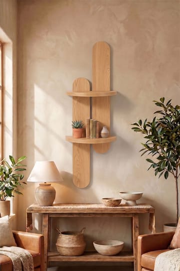 Vegghylle Homitis Armona Wall IV (26 x 80 x 13 cm) Eik - Oppbevaring - Hyller - Vegghylle