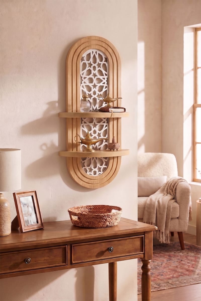 Vegghylle Homitis Armona Wall V (26 x 70 x 13 cm) Eik - Oppbevaring - Hyller - Vegghylle