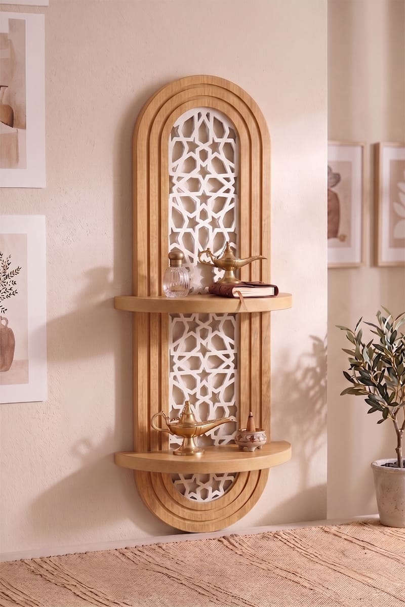 Vegghylle Homitis Armona Wall V (26 x 70 x 13 cm) Eik - Oppbevaring - Hyller - Vegghylle