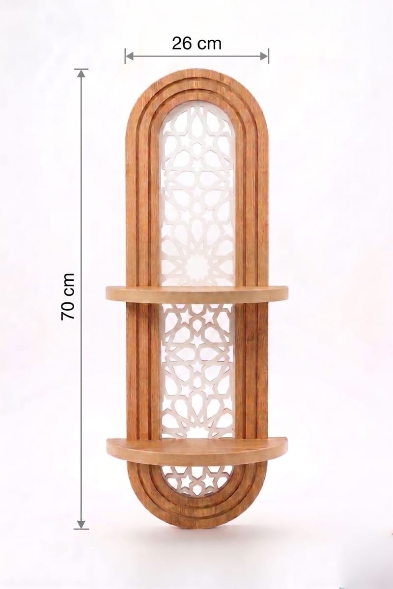 Vegghylle Homitis Armona Wall V (26 x 70 x 13 cm) Eik - Oppbevaring - Hyller - Vegghylle