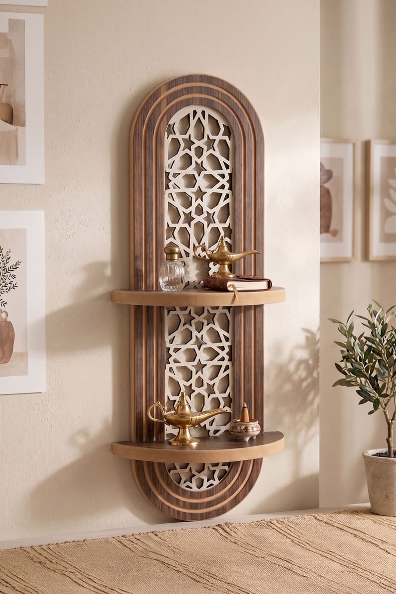 Vegghylle Homitis Armona Wall V (26 x 70 x 13 cm) Wenge - Oppbevaring - Hyller - Vegghylle