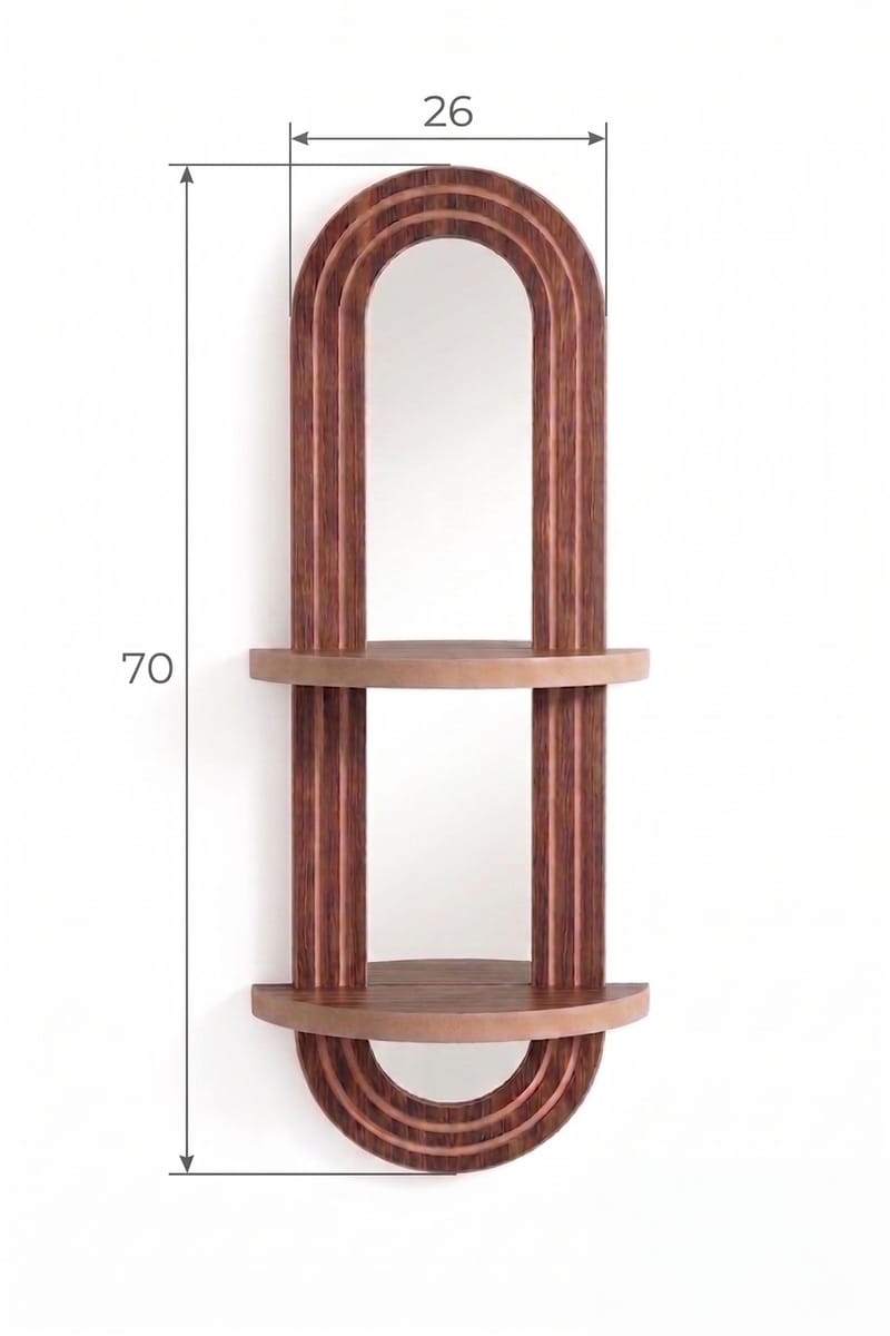 Vegghylle Homitis Armona Wall VI (26 x 70 x 13 cm) Wenge - Oppbevaring - Hyller - Vegghylle