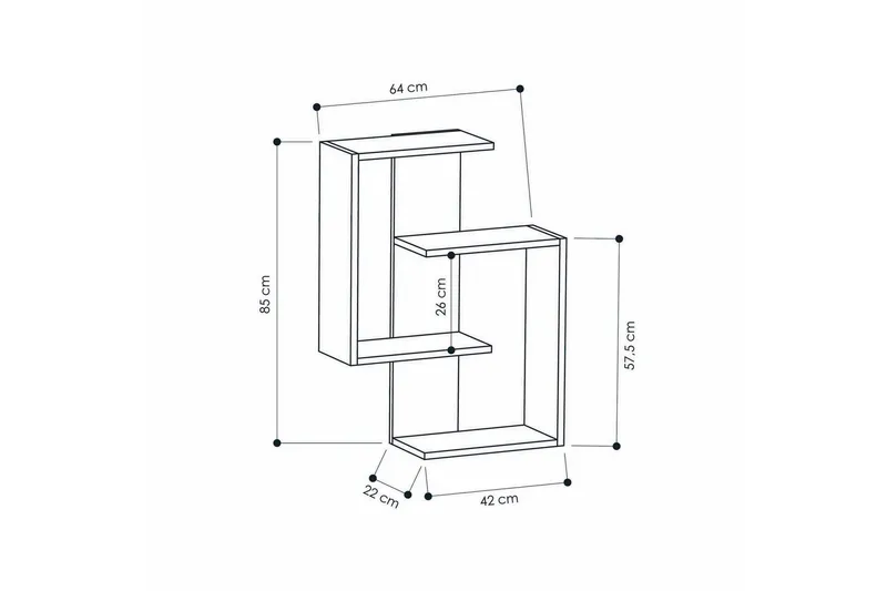 Homitis Vegghylle - Oppbevaring - Hyller - Vegghylle