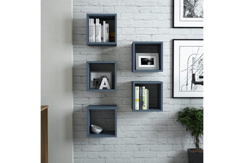 Hovdane Vegghylle 30 cm - Blå - Oppbevaring - Hyller - Vegghylle