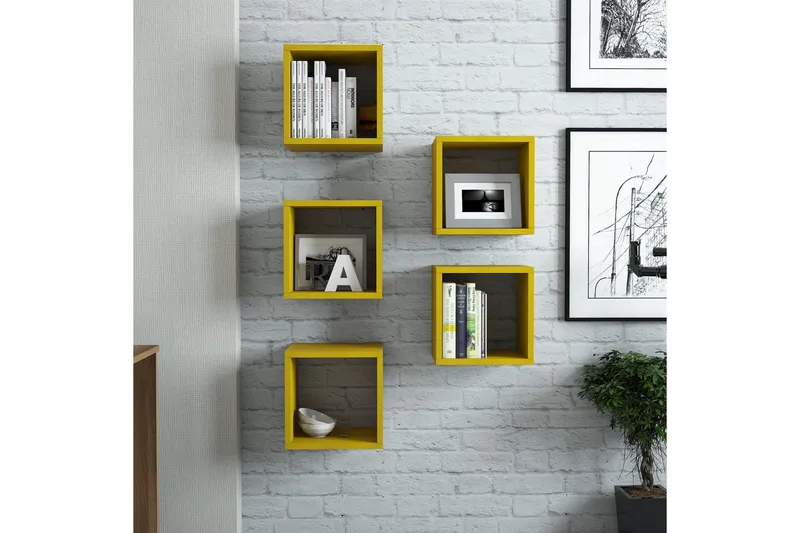 Hovdane Vegghylle 30 cm, Gul