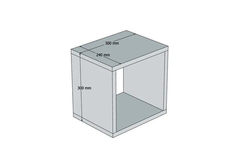 Hovdane Vegghylle 30 cm - Hvit - Oppbevaring - Hyller - Vegghylle