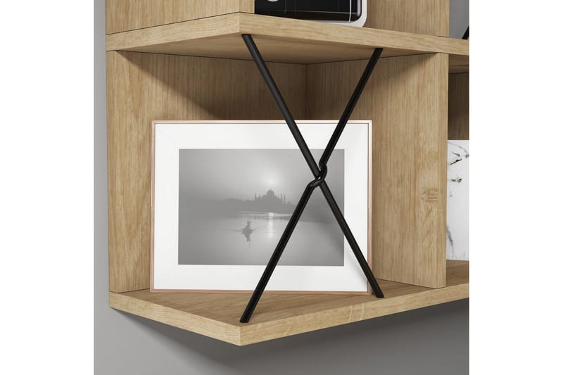 Hovdane Vegghylle 60 cm - Brun/Svart - Oppbevaring - Hyller - Vegghylle