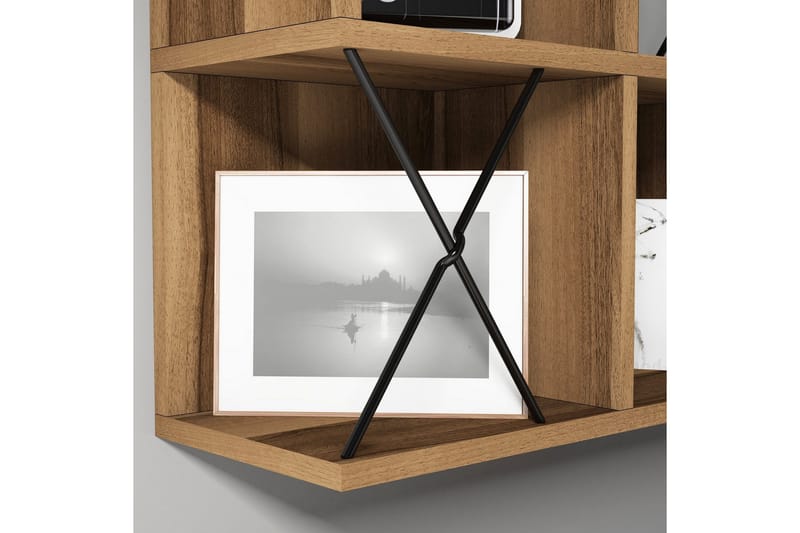 Hovdane Vegghylle 60 cm - Brun/Svart - Oppbevaring - Hyller - Vegghylle