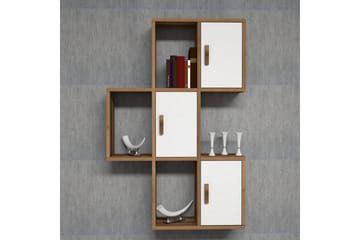 Hovdane Vegghylle 75 cm - Brun/Hvit - Oppbevaring - Hyller - Vegghylle