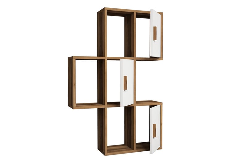 Hovdane Vegghylle 75 cm - Brun/Hvit - Oppbevaring - Hyller - Vegghylle