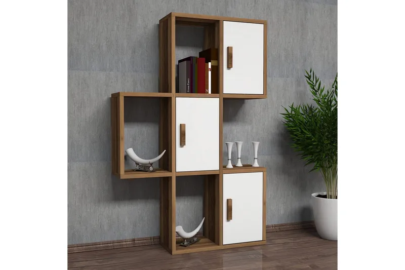 Hovdane Vegghylle 75 cm, Brun/Hvit