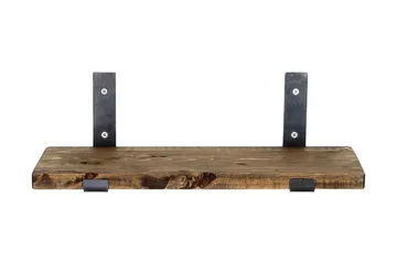 Hueter Vegghylle 40 cm - Svart / Valnøtt - Oppbevaring - Hyller - Vegghylle