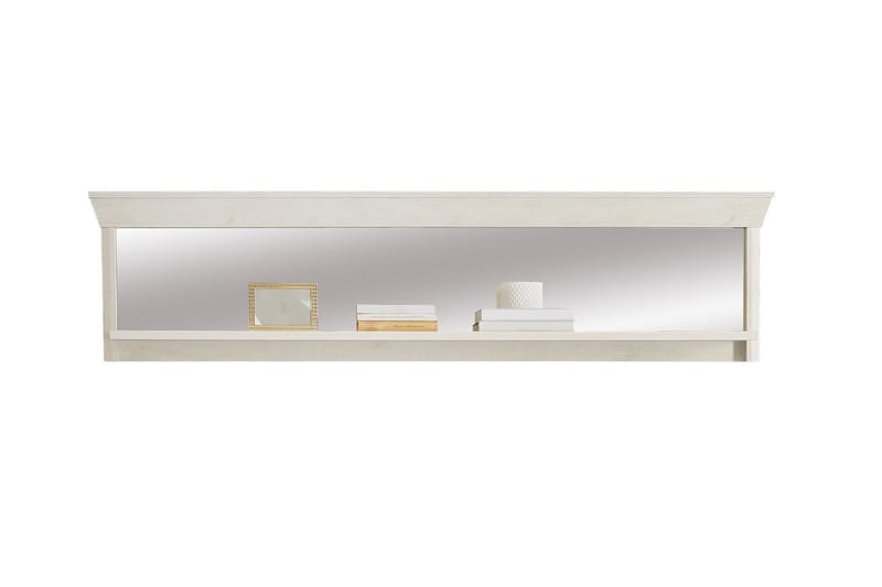 Hurlston Klesstativ med Speil 121 cm - Hvit - Oppbevaring - Hyller - Vegghylle