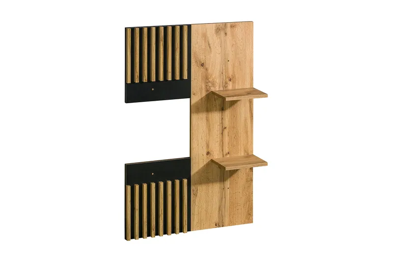 Hylle - Svart|Eik - Oppbevaring - Hyller - Vegghylle