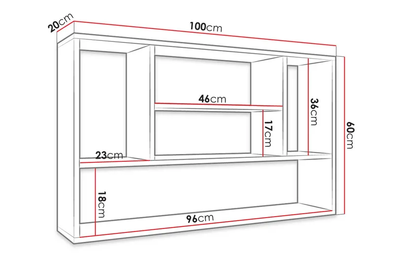 Hylle PAPIKO - Hvit - Oppbevaring - Hyller - Vegghylle
