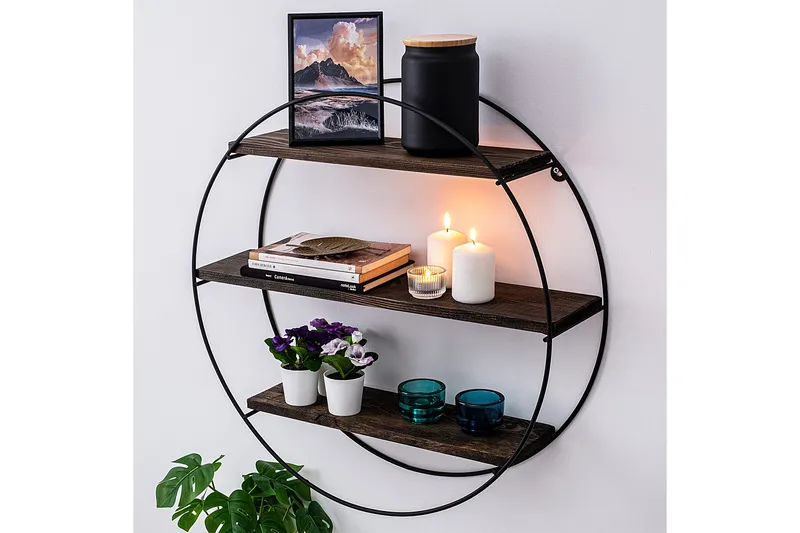 Jundiai Vegghylle 60x15 cm 3 Hyller - Oppbevaring - Hyller - Vegghylle