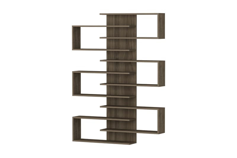 Karber Bokhylle 75 cm - Valnøtt - Oppbevaring - Hyller - Vegghylle