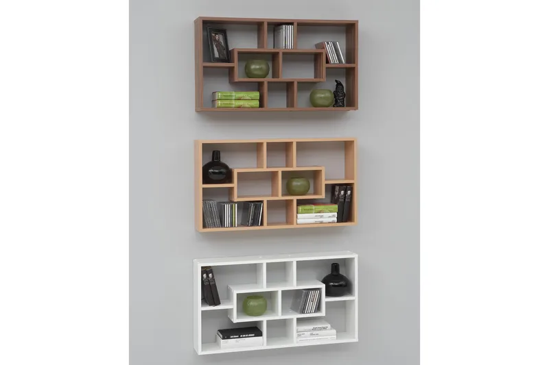 Lacaille Vegghylle 85 cm - Hvit - Oppbevaring - Hyller - Vegghylle