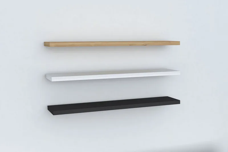 Lakasha Vegghylle 2 cm - Blå / Antrasitt / Hvit - Oppbevaring - Hyller - Vegghylle