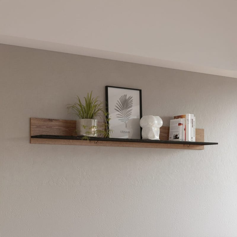 Vegghylle Larona - Lefkas eik - Oppbevaring - Hyller - Vegghylle