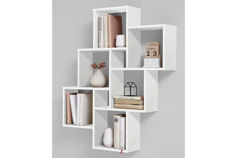 Laurio Vegghylle 81 cm - Hvit - Oppbevaring - Hyller - Vegghylle