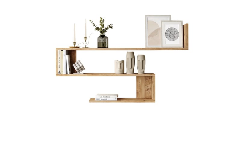 Lefford Vegghylle 120 cm - Brun - Oppbevaring - Hyller - Vegghylle