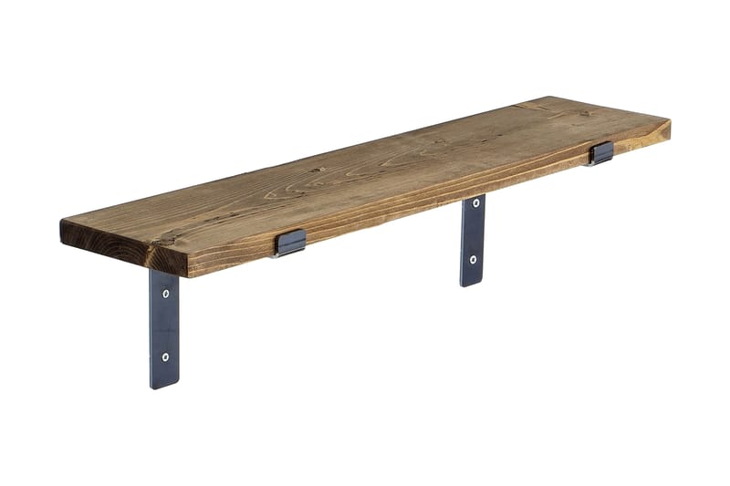 Lilamae Vegghylle 60 cm - Svart / Valnøtt - Oppbevaring - Hyller - Vegghylle