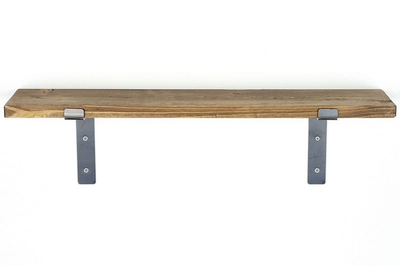 Lilamae Vegghylle 60 cm - Svart / Valnøtt - Oppbevaring - Hyller - Vegghylle