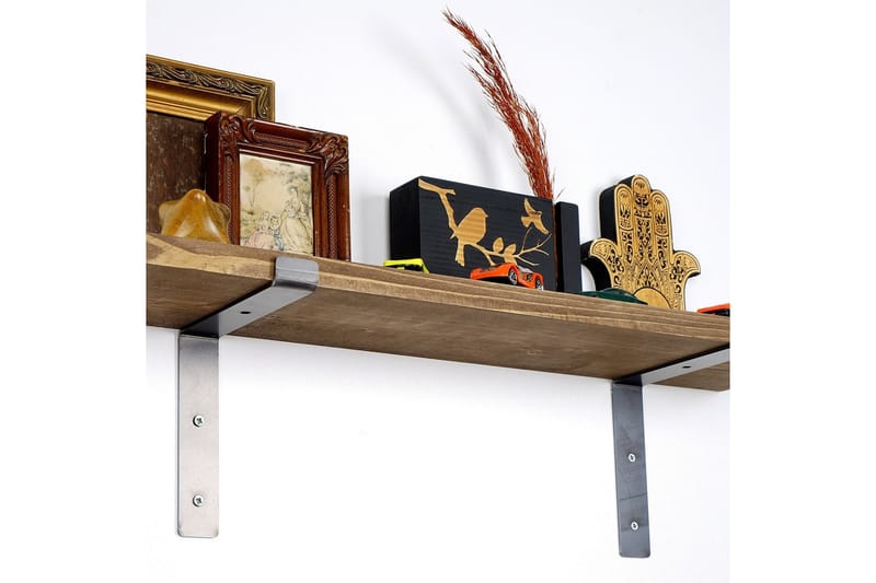 Lilamae Vegghylle 60 cm - Svart / Valnøtt - Oppbevaring - Hyller - Vegghylle