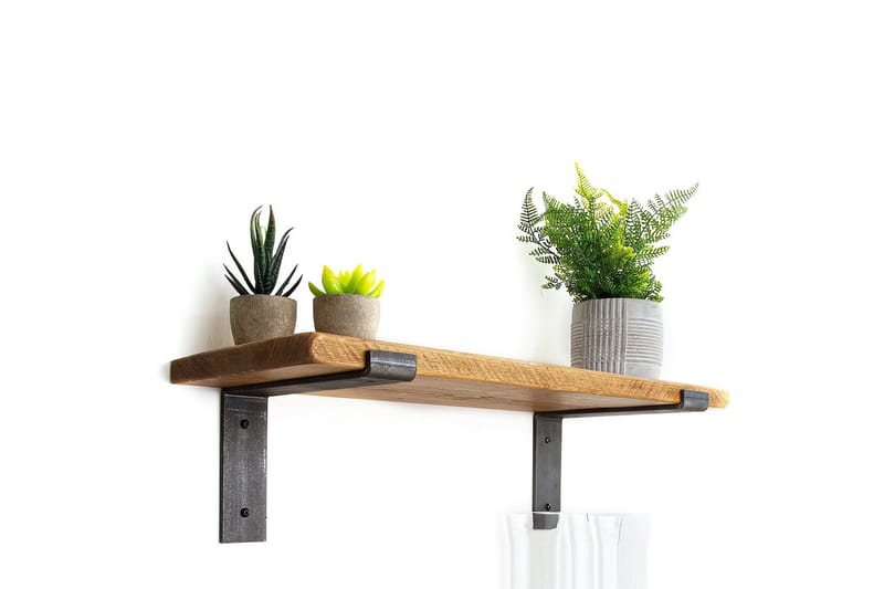 Lilamae Vegghylle 60 cm - Svart / Valnøtt - Oppbevaring - Hyller - Vegghylle