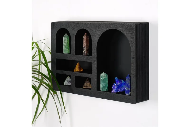 Masatane Vegghylle 35 cm, Svart