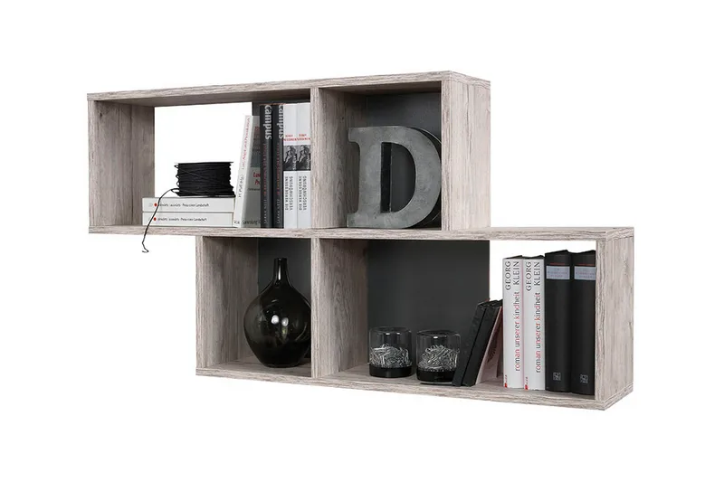 Matisse Vegghylle 100 cm, SandEik/Antrasitt