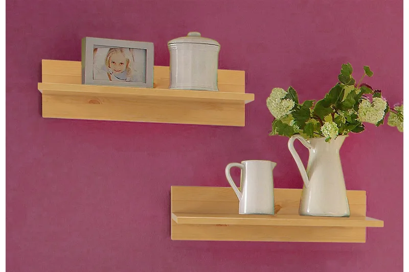 Menkata Vegghylle 50x14 cm, Brun