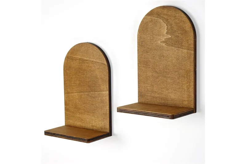 Nagaji Vegghylle 16 cm - Valnøtt - Oppbevaring - Hyller - Vegghylle